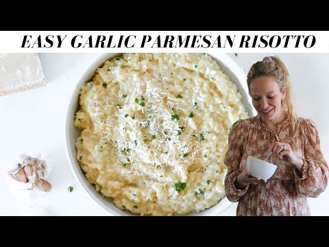 Easy Garlic Parmesan Risotto | The BEST Creamy Risotto Recipe