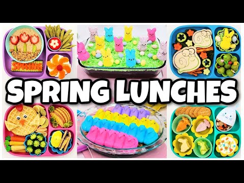 EASY NO-BAKE DESSERTS & Cute Spring Themed Lunch Ideas