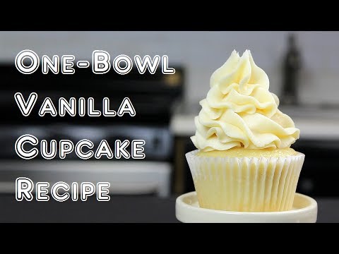 Easy, One-Bowl Vanilla Cupcake Recipe | CHELSWEETS