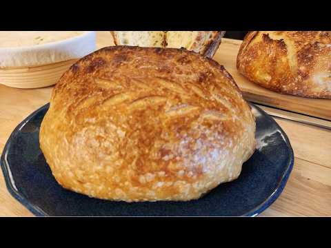 Easy Overnight Sourdough Bread – Sourdough Country Loaf – 4 Ingredients – The Hillbilly Kitchen