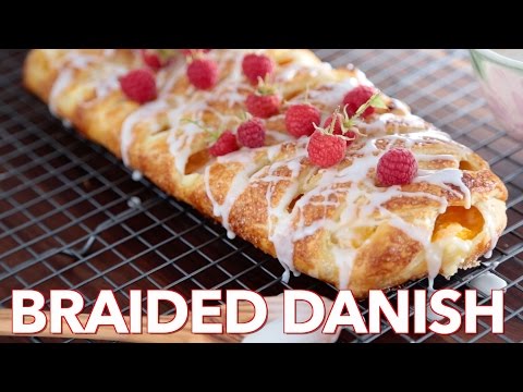 Easy Peach Cream Cheese Braided Danish Pastry – Natashas Kitchen