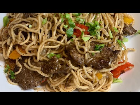 EASY PEPPER STEAK||BEEF AND NOODLES STIR FRY||  QUARANTINED MEAL