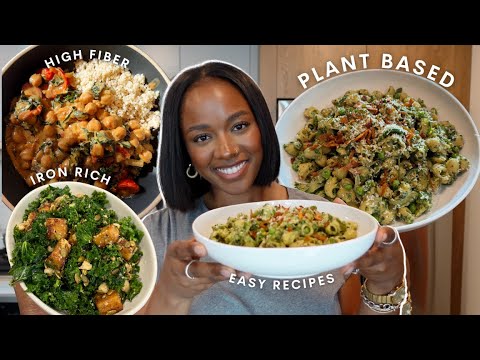 easy plant based meals i've been making on repeat | iron & fiber rich recipes