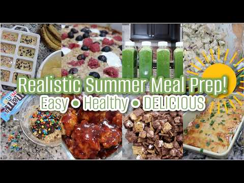 EASY & REALISTIC Summer Meal Prep 🍓 Quick, Healthy, & DELICIOUS Recipes for Busy Moms!