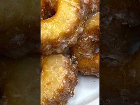 Easy Sour Cream Glazed Donuts!  #glazeddonuts