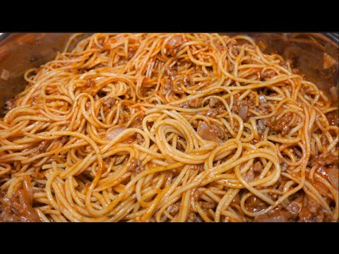 Easy Spaghetti Dinner Recipe 🍝 | Relaxing ASMR Cooking Sounds