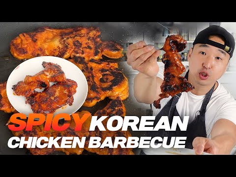 Easy Spicy Korean Grilled Chicken BBQ