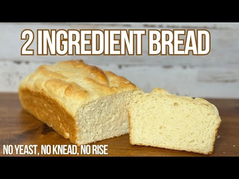 EASY Two Ingredient Beginner Bread Recipe – No Yeast, No Knead, No Rise