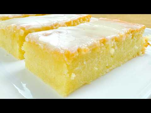Easy Vanilla Cake recipe – Quick and Delicious! Moist, Vanilla tray bake recipe!