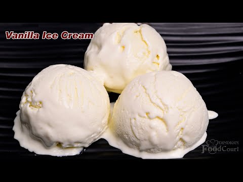 Easy Vanilla Ice Cream/ Homemade Vanilla Ice Cream/  Ice Cream Recipe