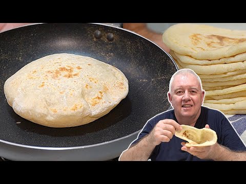 EASY Yogurt PITA Bread – Stovetop for Perfect Pockets