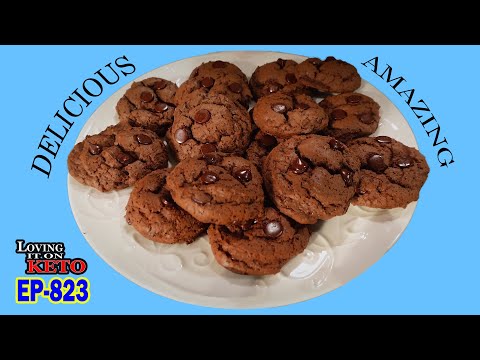 EPIC CHOCOLATE PEANUT BUTTER CHOCOLATE CHIP COOKIES  #chocolatechipcookies,#cookies,#ketochow,