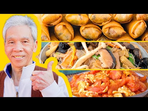 🌱 Dad’s VEGETARIAN 3 Course Meal!