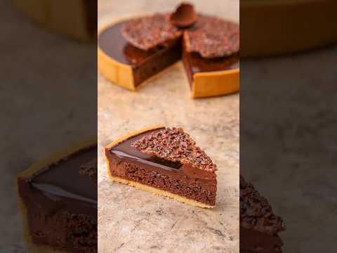 🍫Baked Chocolate cream tart #shorts #foodshorts #baking #tart