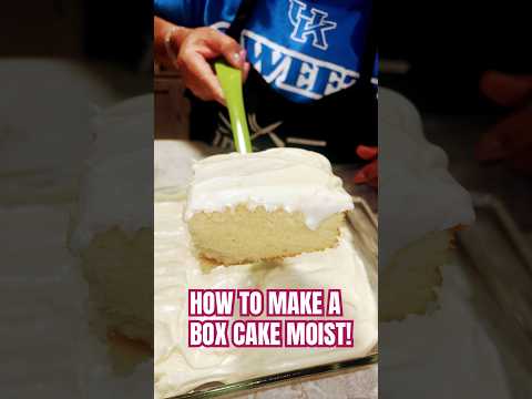 🍰 How To Make A Box Cake Moist! #boxcake #cake