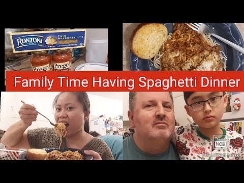 Family Time Spaghetti Dinner