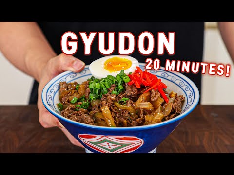 Feed Your Whole Family with This 20-Minute Japanese Beef Rice Bowl! Gyudon
