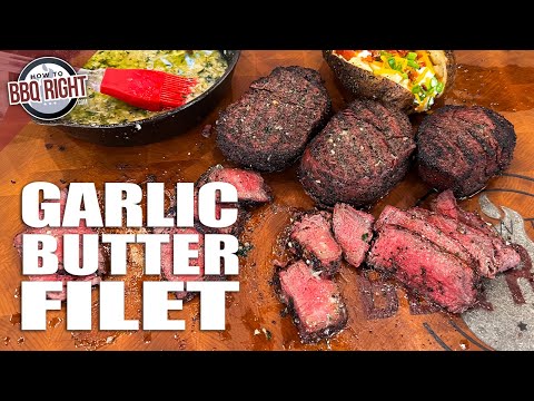 Filet Mignon Steaks GRILLED with a Reverse Sear and Basted with Garlic Butter