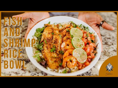 FISH AND SHRIMP || RICE BOWL || COOKING WITH CARMEN ||