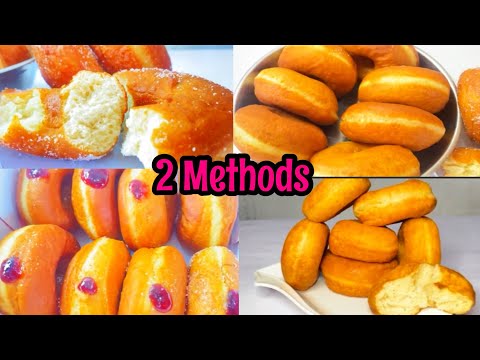 Fluffy Doughnuts Recipe In Two Ways /  How To Make Doughnuts/ Milky Doughnuts recipe