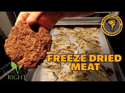 Freeze Drying Meat: 25-Year Shelf Life Steak, Chicken & Hamburgers for Long-Term Food Storage