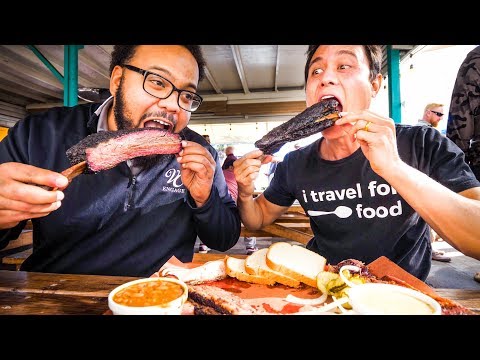 GIANT BEEF RIBS and Brisket – AMERICAN FOOD BBQ at Little Miss BBQ in Phoenix, AZ!