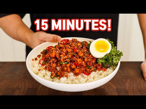GOCHUJANG Chicken Rice Bowl In 15 Minutes!