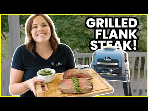 Grilled Flank Steak on Ninja Woodfire Outdoor Grill