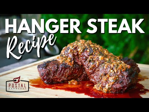 Grilled Hanger Steak Recipe with Cowboy Butter!