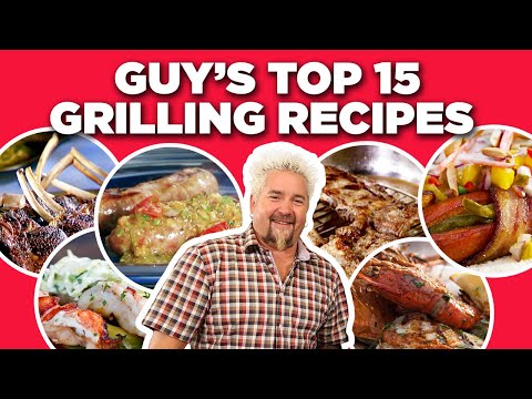 Guy Fieri’s Top 10 Grilling Recipe Videos 🔥 | Guy's Big Bite | Food Network