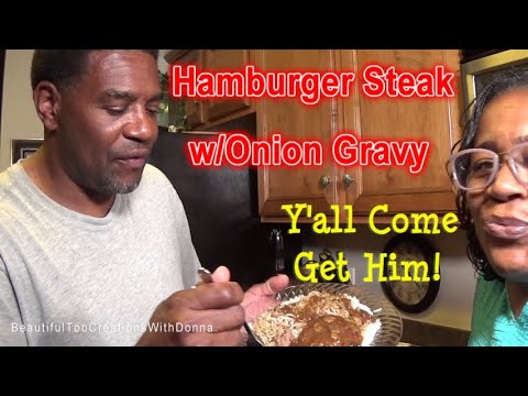Hamburger Steak with Gravy & Onions | Simple Recipe