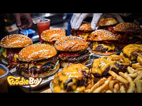 Handmade Deep Cheese Sauce! Deep Cheese Double Burger – Korean Street Food