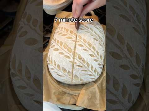 Have you tried a seven minute score? #Sourdough #sourdoughscoring