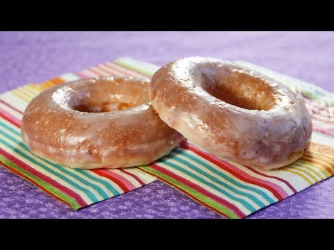 Healthier Oven Baked Doughnuts – Glazed Donuts