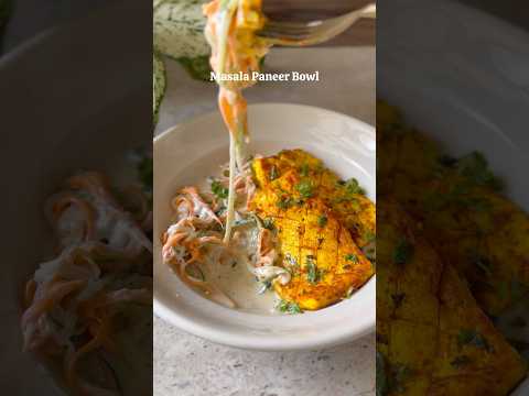 Healthy | 15 Minutes | Weightloss Friendly MASALA PANEER BOWL🥰