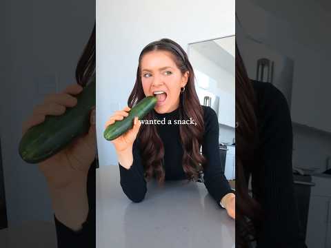 Healthy Snack Idea for Vegetable Haters 🥒😏 #healthyrecipes #recipe