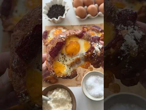 here’s what to do with leftover croissants #shorts #recipe #food