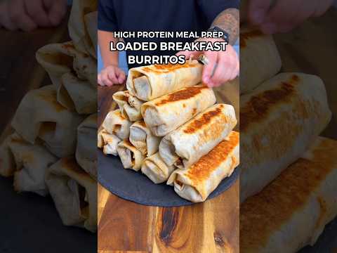 High Protein Meal Prep for Breakfast | Burritos #shorts