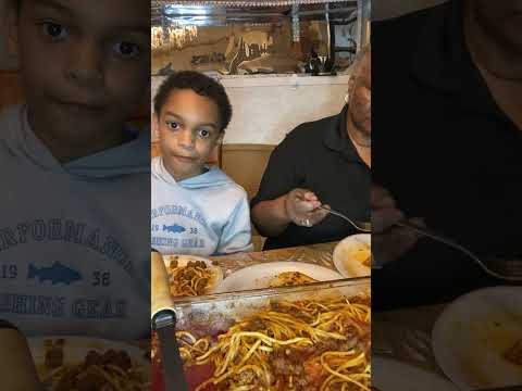 Home made spaghetti dinner