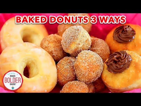 Homemade Baked Donuts Recipe: 3 Ways!