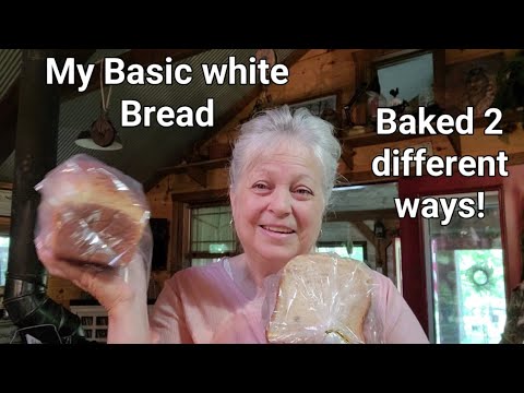 Homemade Basic White Bread/Two different ways of baking!