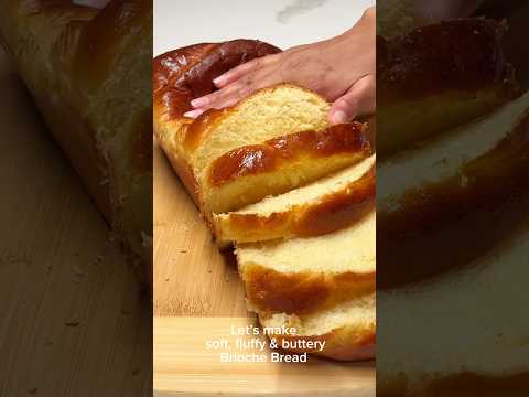 Homemade Brioche Bread #bread #baking #homemade #cooking #shorts