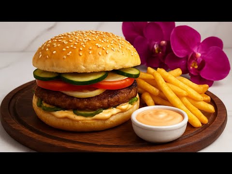 Homemade Burger 🍔 Easy & Juicy Recipe | Perfect for Family Meals