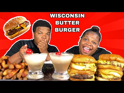 HOMEMADE BUTTER BURGER RECIPE MUKBANG