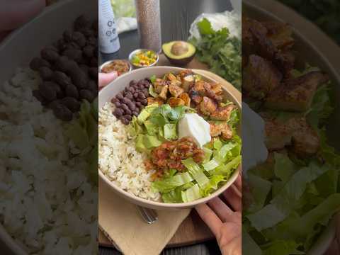 Homemade chipotle burrito bowls