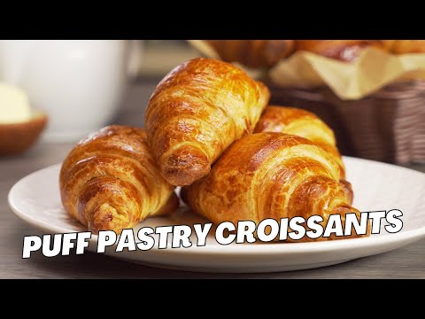 Homemade Croissant (PUFF PASTRY) | Crispy & Fluffy Croissants in 30 min. Recipe by Always Yummy!