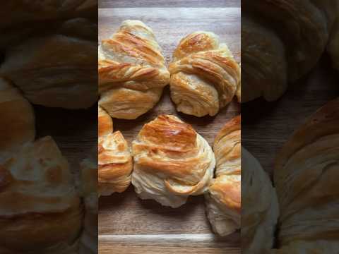 Homemade croissants 🥰 #breadrecipe #shorts #baking