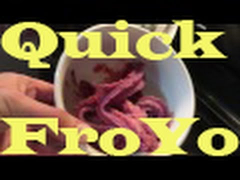 Homemade frozen yogurt! Quick way!