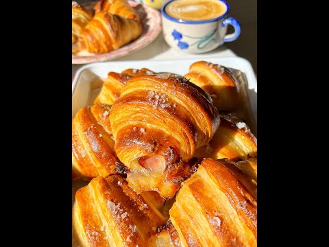 Homemade Sourdough Croissants Recipe  I  #holidayrecipes #sourdoughrecipe