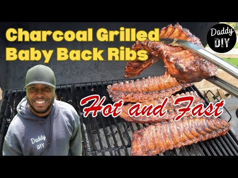 Hot & Fast Charcoal Grilling: Tender Baby Back Ribs in 2 Hours